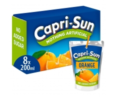 Capri Sun No Added Sugar Orange 8 X 200Ml