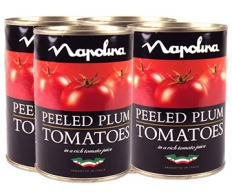 Napolina Peeled Plum Tomatoes 4x400g